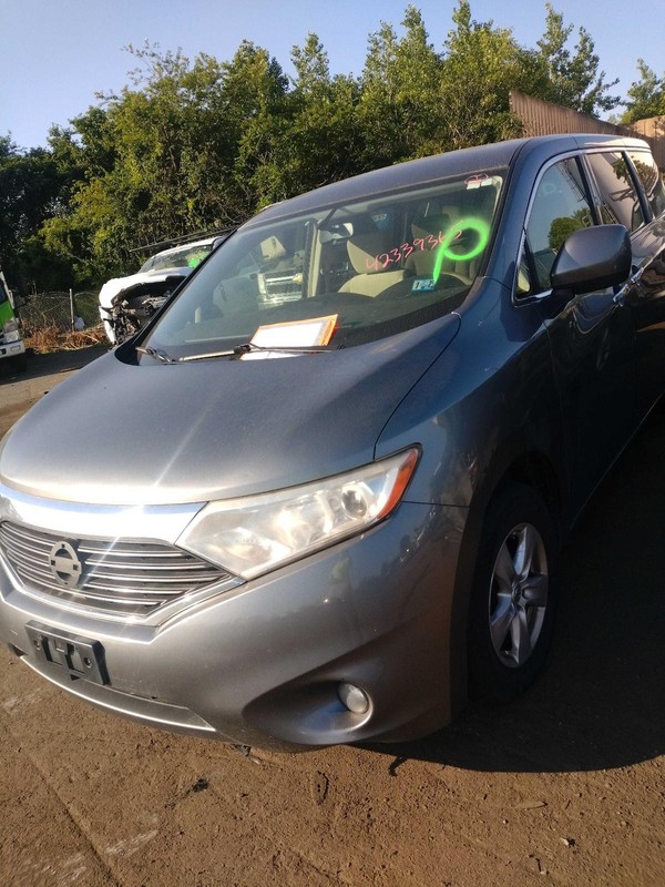 2015 Nissan Quest Left Front Door Gun Metallic Grey Used OEM 366102