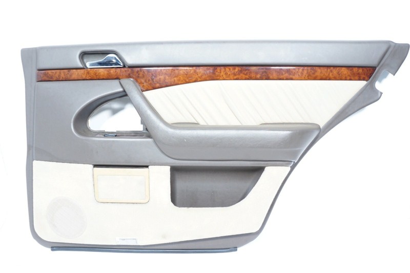 94-99 MERCEDES S420 REAR RIGHT PASSENGER SIDE INTERIOR DOOR TRIM BEIGE OEM