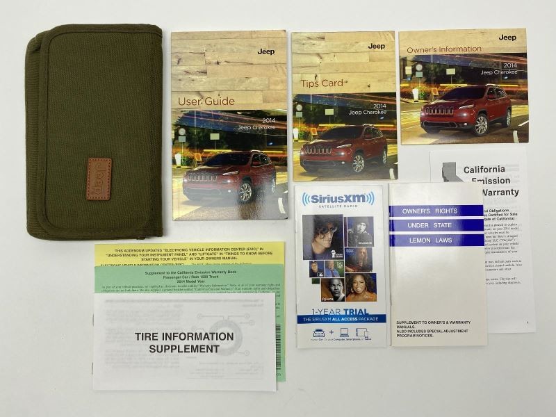 Owners Manual 2014 Jeep Cherokee 82182