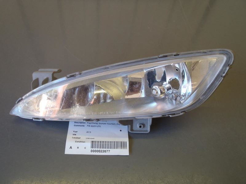 Left Driver Side Fog Light Lamp Fits 2011-2013 Kia Optima 58407