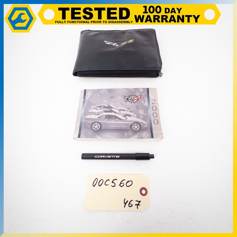 2000 CHEVROLET CORVETTE C5 OWNER OPERATOR MANUALS BOOK BOOKLET CASE OEM