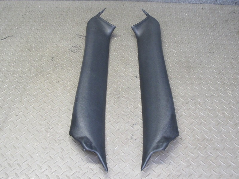 00-05 PORSCHE 911 996 CONVERTIBLE FRONT INTERIOR A PILLAR LEATHER TRIM PANEL SET