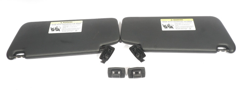 2008 - 2011 MERCEDES BENZ C300 W204 SUN VISORS LEFT AND RIGHT BLACK SET OF 2 OEM