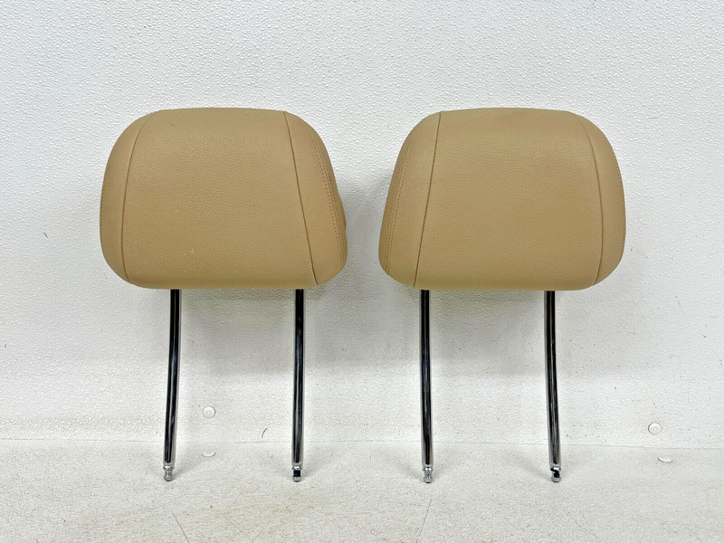 ⭐2014-2016 BMW 5-SERIES FRONT LEFT & RIGHT SEAT HEADREST PAIR SET OEM LOT2577