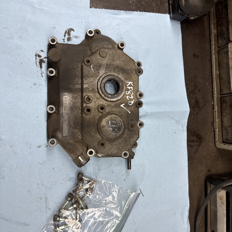 Kawasaki KF82D 341cc Motor Crank Case Side Cover Good