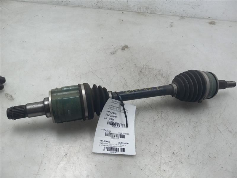 16-19 TOYOTA MIRAI FWD AT DRIVER SIDE FRONT AXLE SHAFT