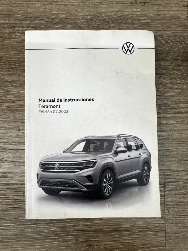2022 VW TERAMONT MANUEL DE INSTRUCCIONES-OWNERS MANUELSPANISHEDITION
