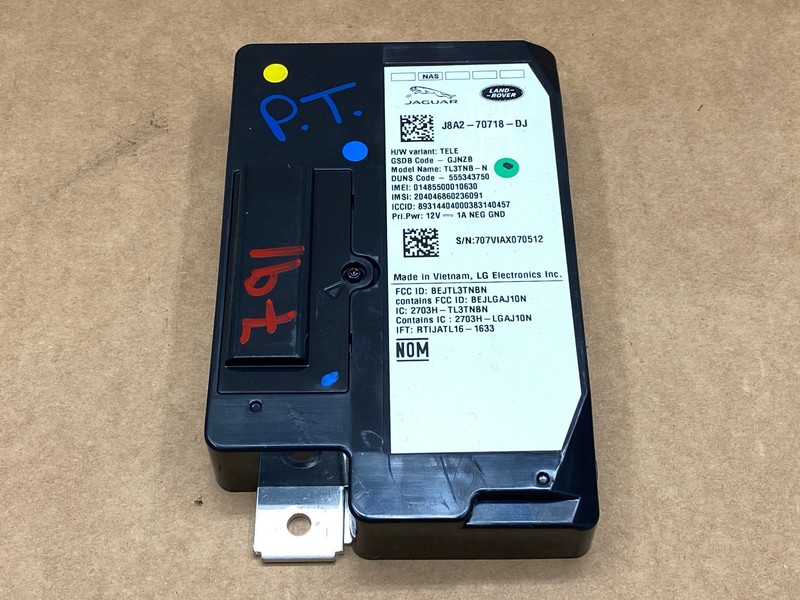 2017-2020 JAGUAR F-PACE TELEMATICS COMMUNICATION CONTROL MODULE OEM LOT791