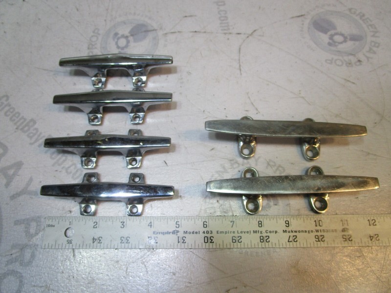 1989 Glastron G-170 Boat Marine Gunnel Cleat Rope Tie Down Set (4) 4 3/4" (2) 6"
