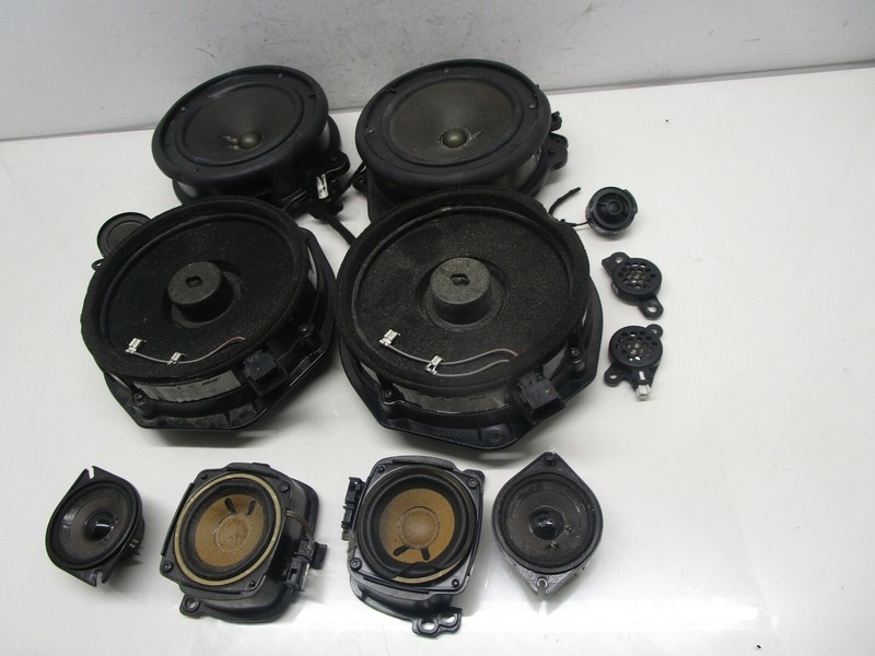 2004-2010 AUDI A8 INTERIOR SPEAKER SET OF 11 ITEMS OEM