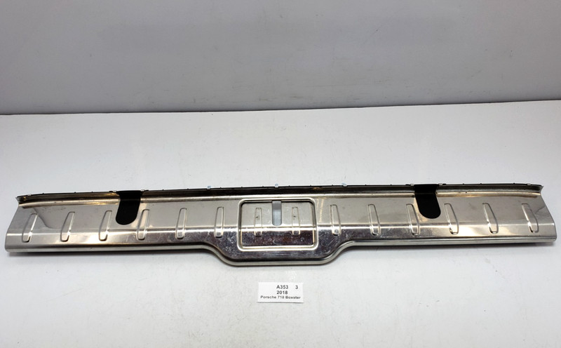 ✅ 17-24 OEM Porsche 718 Boxster 982 Rear Trunk Lid Latch Sill Scuff Plate 36k