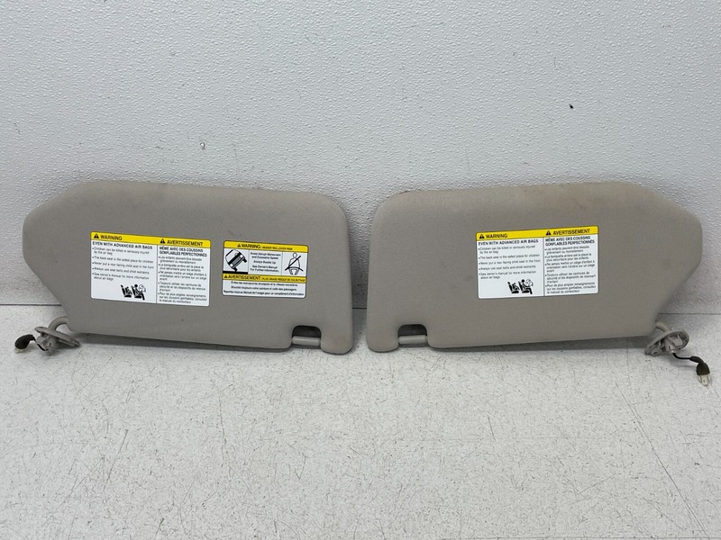 18 19 20 Infiniti QX60 Front Left & Right Sunvisor Sun Visor Set Beige 1431 OEM