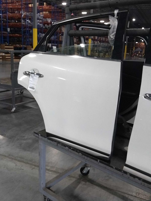 2017 INFINITI QX50 Rear Right Door White - Used, 136K Miles, OEM Quality