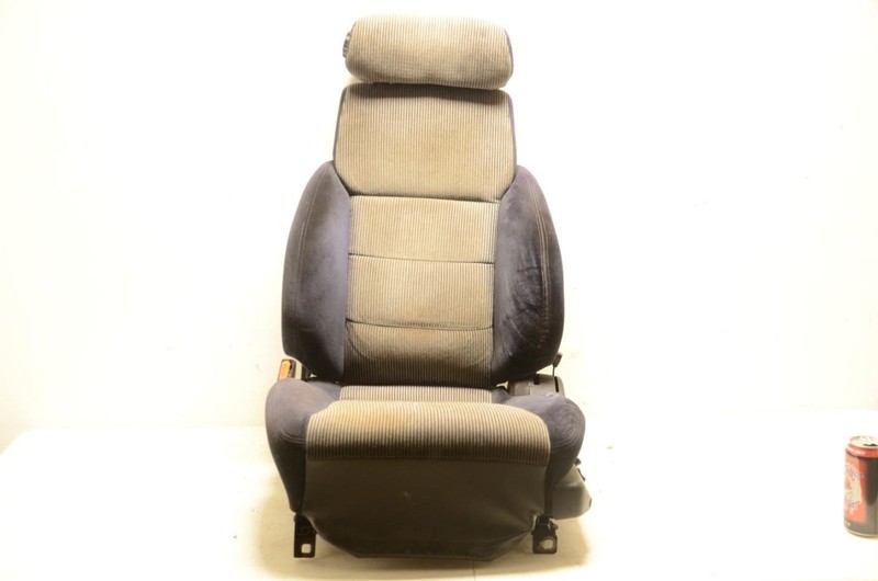 87-89 Nissan 300ZX Z31 2+0 Tan and Blue Driver Left Front Cloth Seat