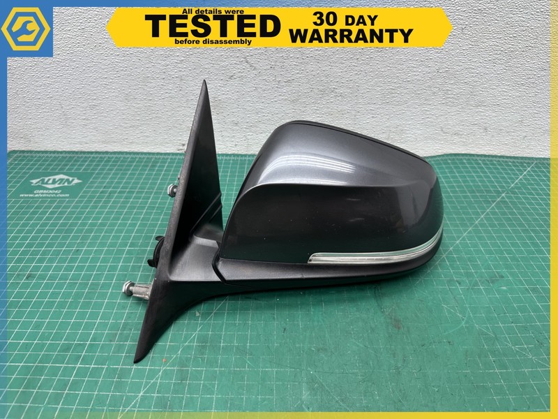 12-18 BMW F30 Sedan LEFT DRIVER SIDE REAR VIEW DOOR MIRROR Gray B39 OEM