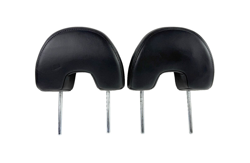 2006-2011 Honda Civic Front Seat Headrests Set Pair Left & Right Black Leather O