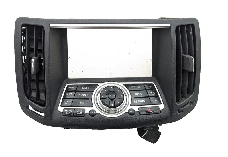 2007-13 INFINITI G35 G37 CENTER DASH RADIO NAVIGATION TRIM BEZEL
