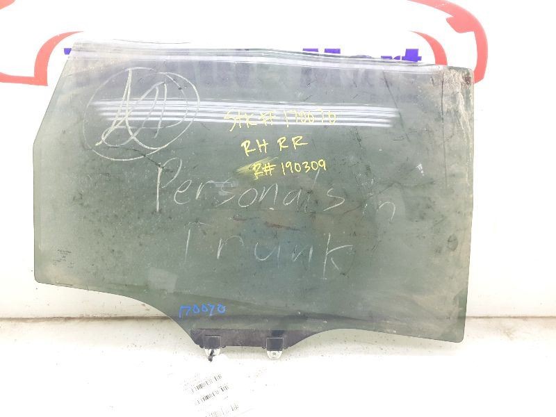 Passenger Rear Door Glass Prius VIN Du Fits 10-15 PRIUS