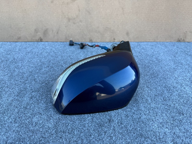 INFINITI Q60 2017-2022 OEM LEFT DRIVER DOOR MIRROR ASSEMBLY (BLUE)