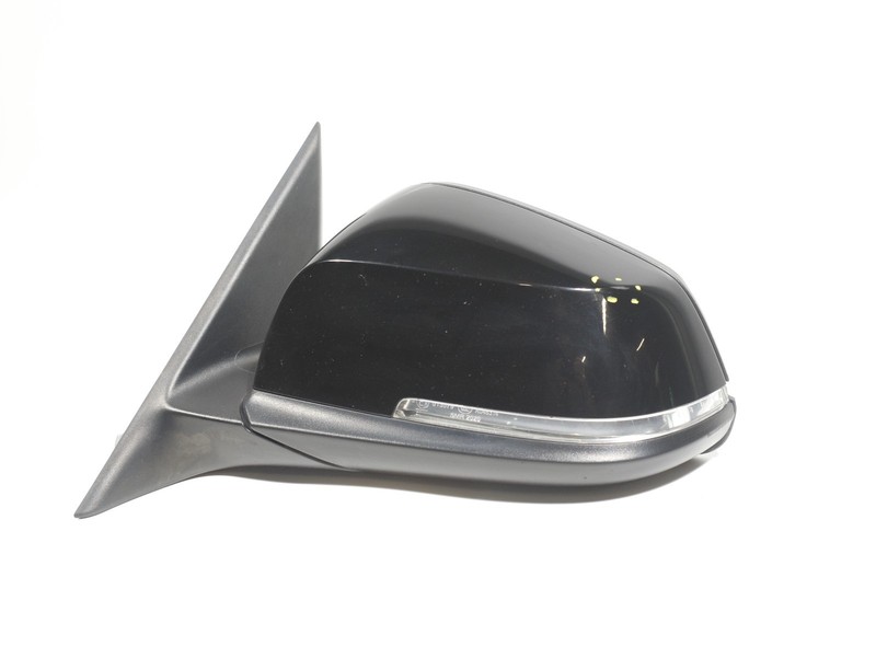2012-2018 BMW 320i 328i 330i F30 Front LEFT Side View Door Mirror Black 668 OEM