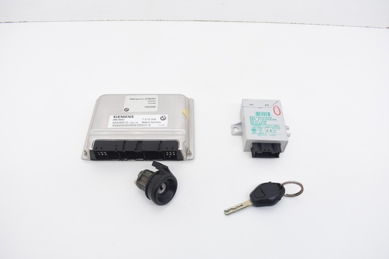 2003 BMW E46 330ci M54B30 Auto Engine Computer DME EWS Key Ignition Set OEM KW90