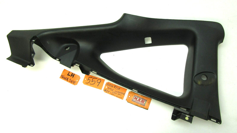 QUARTER GLASS WINDOW TRIM LEFT REAR DRIVER SIDE BACK ROOF BLACK 02-06 ACURA RSX