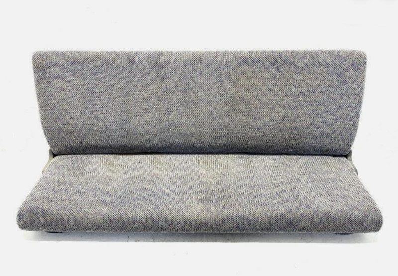 1998-2001 Dodge Ram 1500 Quad Cab Rear Bench Seat Assembly Cloth Gray
