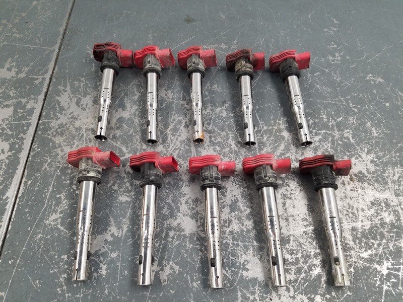 2010 Audi R8 Spyder Gallardo 5.2L V10 Ignition Coil Set - 10 #0644 CA1