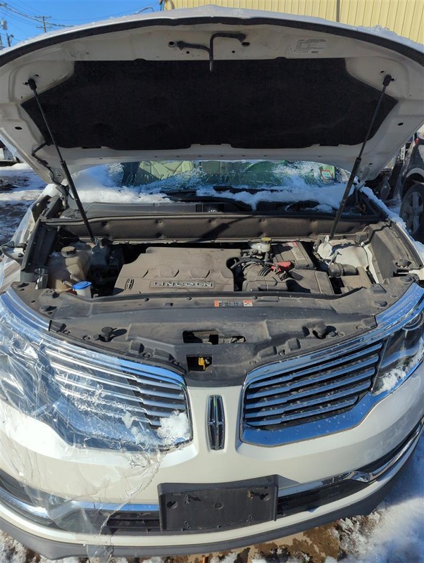 2016 Lincoln MKX Left Door White OEM 505315 60000 Miles SUV Crease Damage