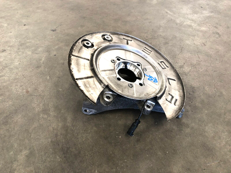 16-20 Tesla Model S Rear Right Pass Spindle Knuckle Hub Dust Shield OEM BTP1