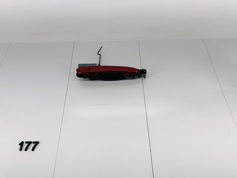14-21 MAZDA 6 REAR RIGHT SIDE EXTERIOR DOOR HANDLE & BRACKET SOUL RED OEM