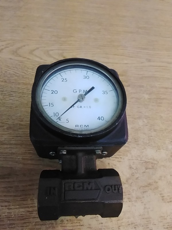 RCM Industries 1-71-R-40 Flow Meter 5-40 GPM