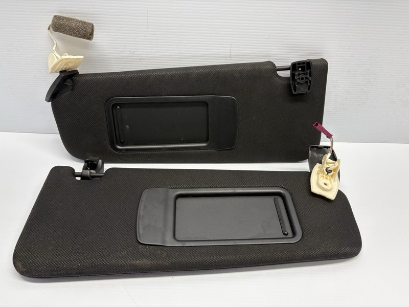 2010-2016 BMW 528i 535i 550i M5 (F10) FRONT LEFT & RIGHT SUN VISOR SET-2 (BLACK)