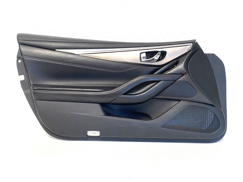 17-22 INFINITI Q60 COUPE LEFT DRIVER SIDE DOOR PANEL BLACK OEM #A0.34