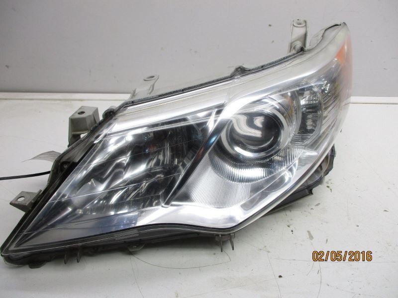 2012-2014 TOYOTA CAMRY LEFT DRIVER SIDE HEADLIGHT W/CHROME TRIM HALOGEN 2900