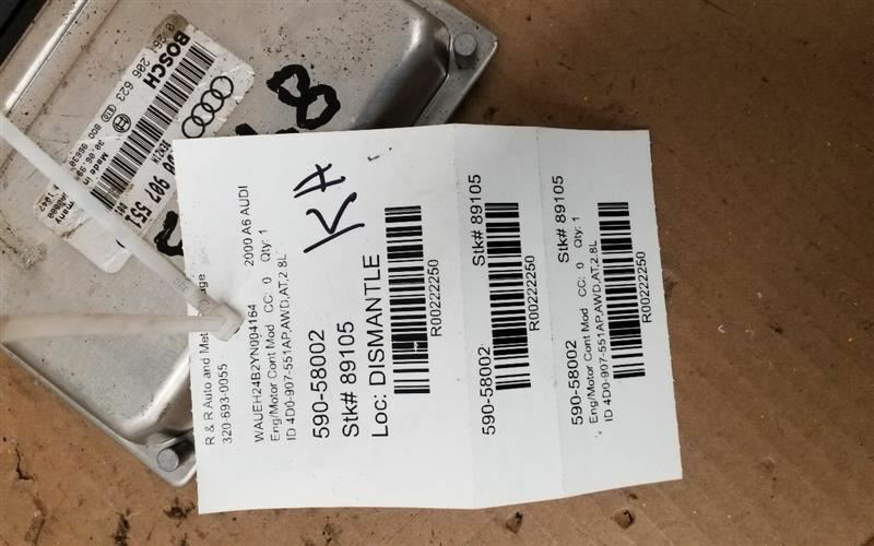 Engine ECM Electronic Control Module Model VIN D 2.8L Fits 97-02 AUDI A4 222250