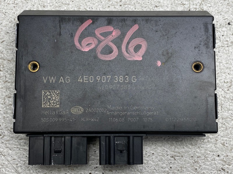 2007-2009 AUDI Q7 TRAILER TOWING HITCH COMPUTER CONTROL MODULE OEM LOT686