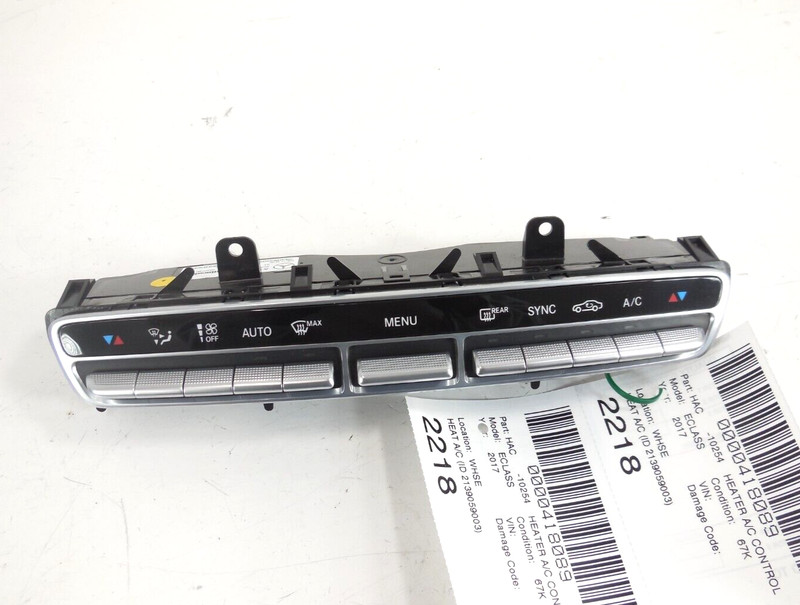 2017-2020 Mercedes-Benz E300 AC A/C Heat Climate Temperature Control OEM