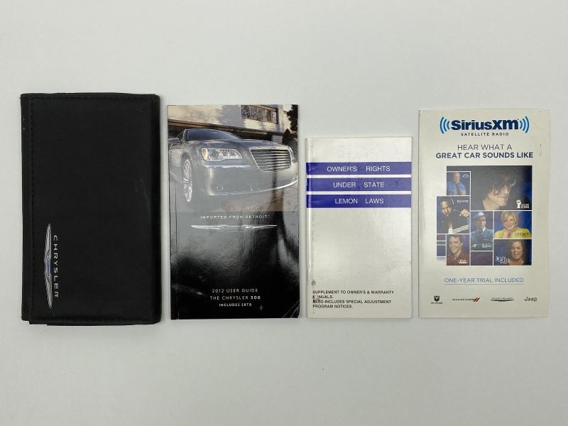 Owners Manual 2012 Chrysler 300 82132