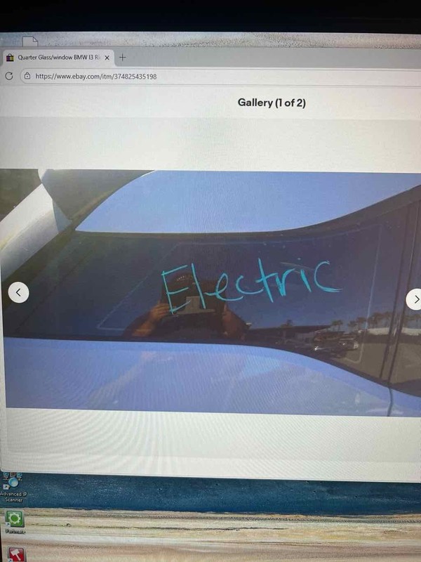 Quarter Glass/window BMW I3 Right 14 15 16 17 18 19 20