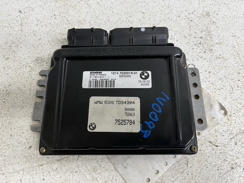 2002-2003 Mini Cooper S Model Supercharged Ecu Ecm Pcm Engine Computer 7525784