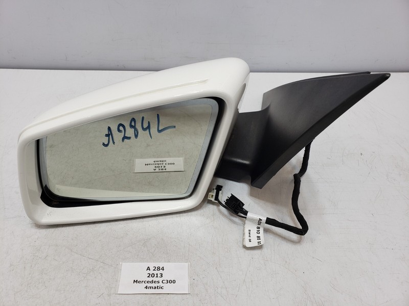 ✅ 13-14 OEM Mercedes W204 C300 Left Driver Side Door Exterior Side Mirror White*