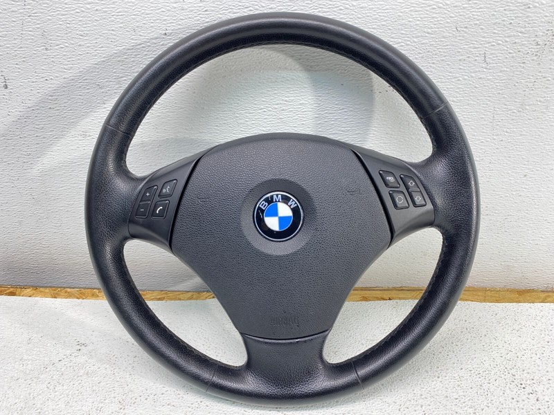 06-12 BMW E90 E91 3 Series Front Driver Steering Wheel Black 32306779832 OEM✅