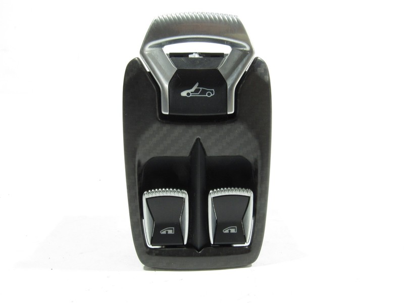 17-23 Mclaren 720S 2018 Left Door Window Control Switch Button w/Carbon !Y2