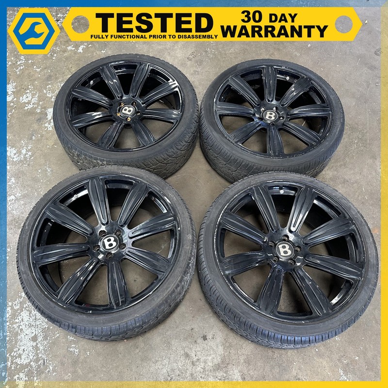 05-12 BENTLEY CONTINENTL GT GTC FLYING SPUR WHEEL SET 22" INCH RIM WITH TIRE OEM