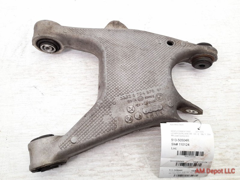 2011 BMW 535i 528i 550i F10 Rear Right Lower Control Arm 33326865898 33326794875