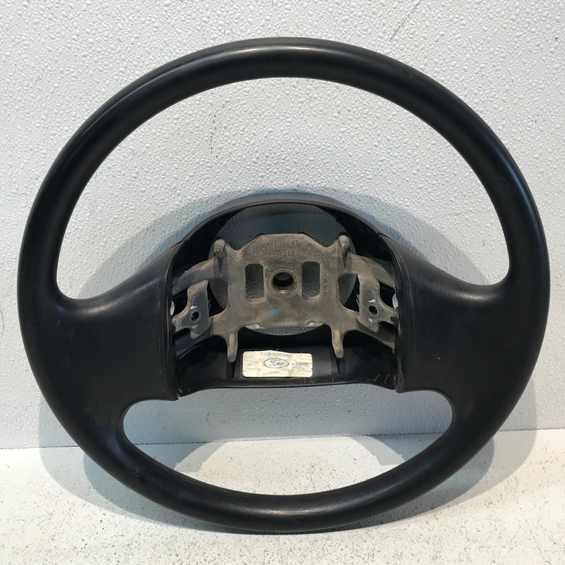 1997-2003 Ford F-150 Leather Steering Wheel Black OEM