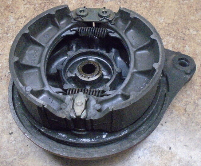 1981 Honda CX500 CX 500 C CX500C Rear Drum Brake Shoes Cover Springs Back Hub