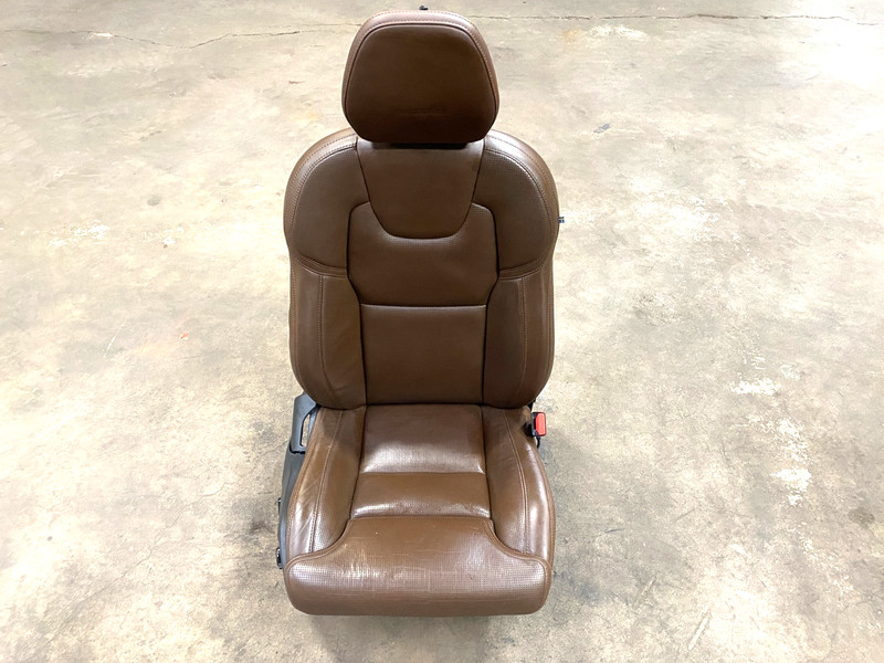 16-22 VOLVO XC90 INSCRIPTION FRONT RIGHT PASSENGER SEAT MAROON BROWN OEM #A0.14