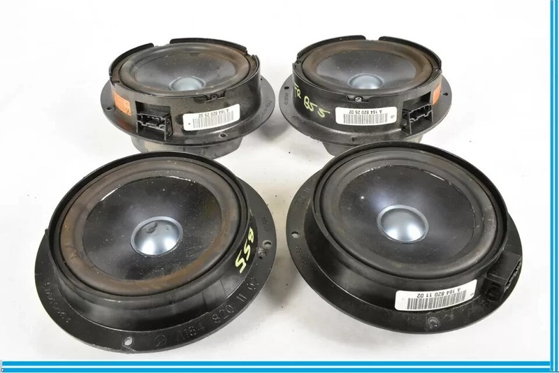 06-12 Mercedes ML350 Front & Rear Door Sound Audio Speakers Set of 4 OEM